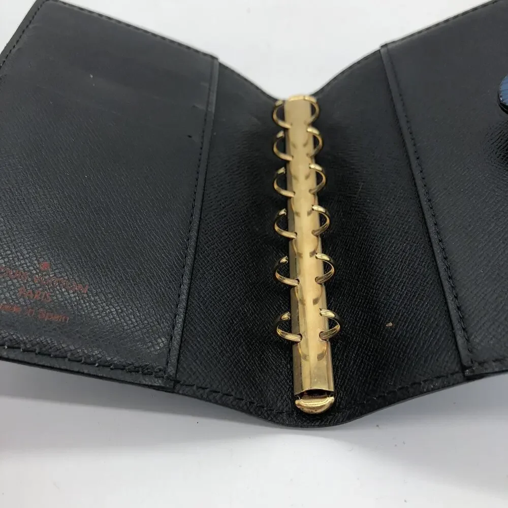 Vintage Authentic Louis Vuitton Epi Leather Agenda Planner Blue Cover R20055